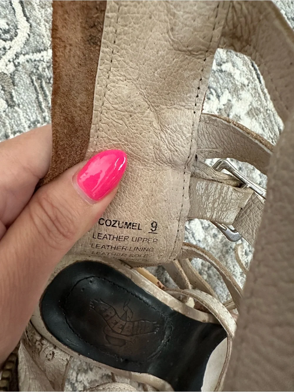 Freebird Cozumel White-Multi Size 9